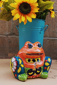 frog, colorful, new mexico, southwestern art, cute, toad, animal art