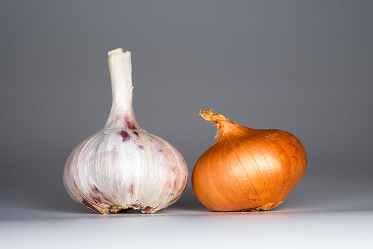 garlic, onion, food, spices, taste, health, kitchen