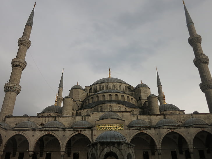 utazás, Isztambul, mecset, vallás, Törökország, iszlám, Minaret