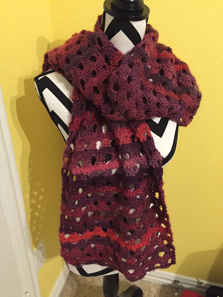 scarf, handmade, winter, wool, craft, decorative, knitting