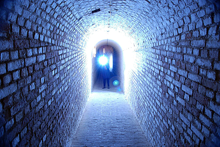 фотограф, флеш-, тунель
