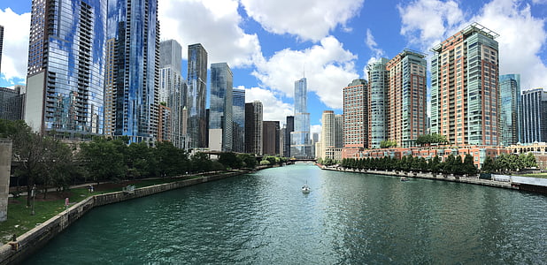 arhitectura, clădiri, afaceri, Chicago, City, peisajul urban, districtul