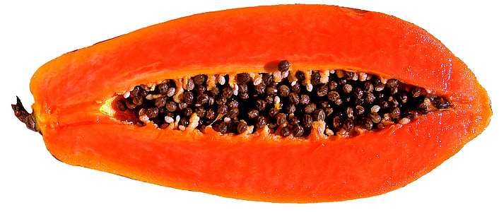 papaya, fruit, alim, food, ripe, seed, freshness
