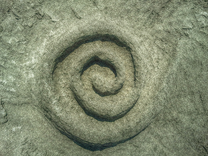 spiralės, smėlio, pilka, Gamta, fonai, Anotacija, detalus vaizdas