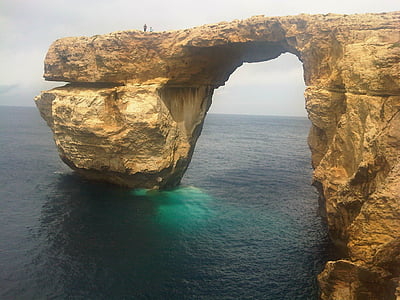 rocha, mar, Azure, natureza, viagens, Malta, férias