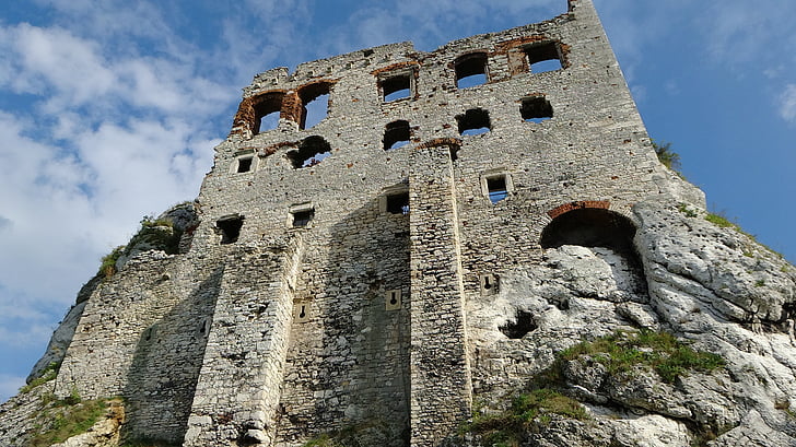 ogrodzieniec, Polen, slottet, Jura krakowsko-czestochowa, arkitektur, historie, fort