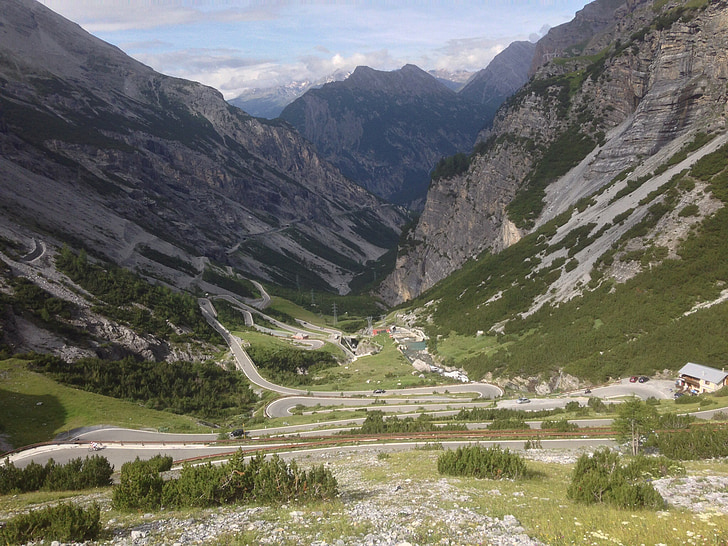 Stelvio, Lombardia, samm, mägi, Road, Alpid, mäed