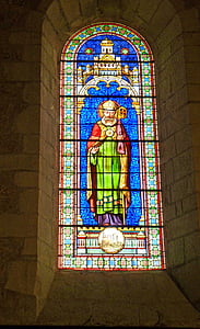 Glasmalerei, Kirche, Glasfenster, katholische, Religion, Erbe, Frankreich