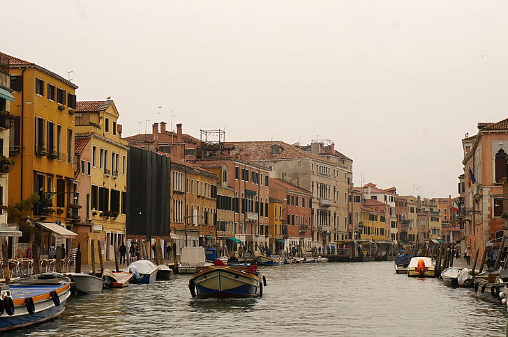 Venetië, Italië, Venezia, zee, het platform, kanaal
