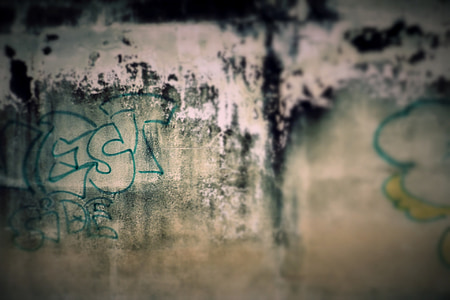grafiti, vandalizmas, miesto, Miestas, sienos, Grunge, smėlio sp.