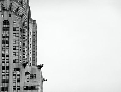 blanc, formigó, edifici, Empire state building, arquitectura, Nova york, Nova York