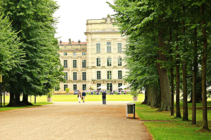 Castle, Castle park, Ludwigslust parchim, Park, Schlossgarten, Avenue