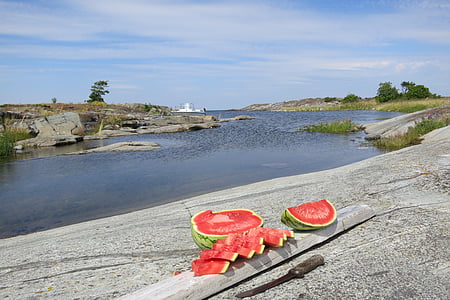 semangka, pelabuhan alami, tebing
