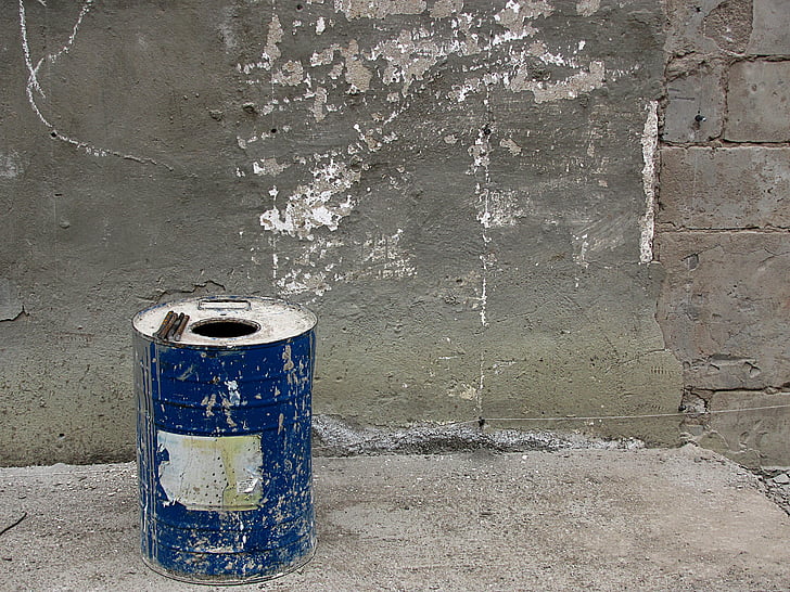 Bau, Wand, Universitätszentrum Wall, Material, Rechnung, Müll, Mülleimer