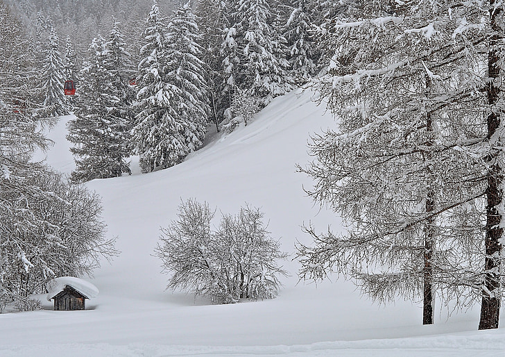 paisaje, nieve, inviernos de, senderismo, montaña, Alpes, naturaleza