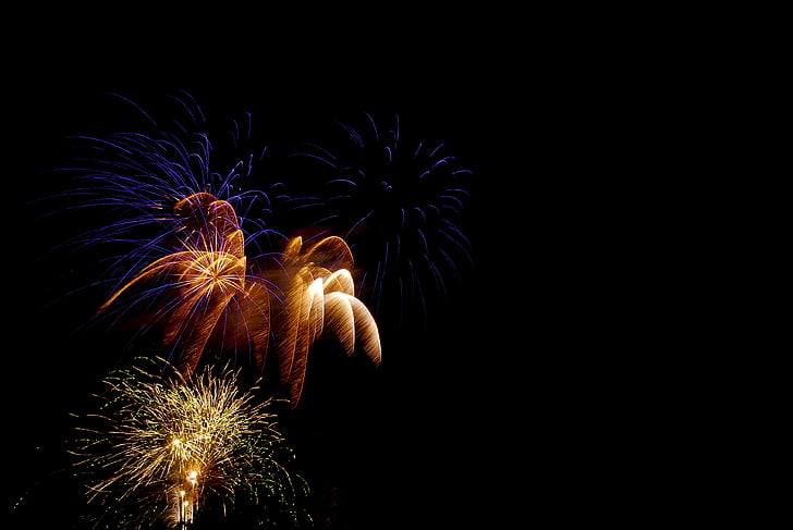 focuri de artificii, sărbătoare, vacanta, Partidul, eveniment, Festivalul, noapte