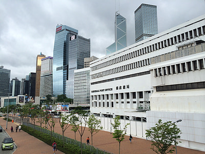 Hong kong, postkontor, byggnad