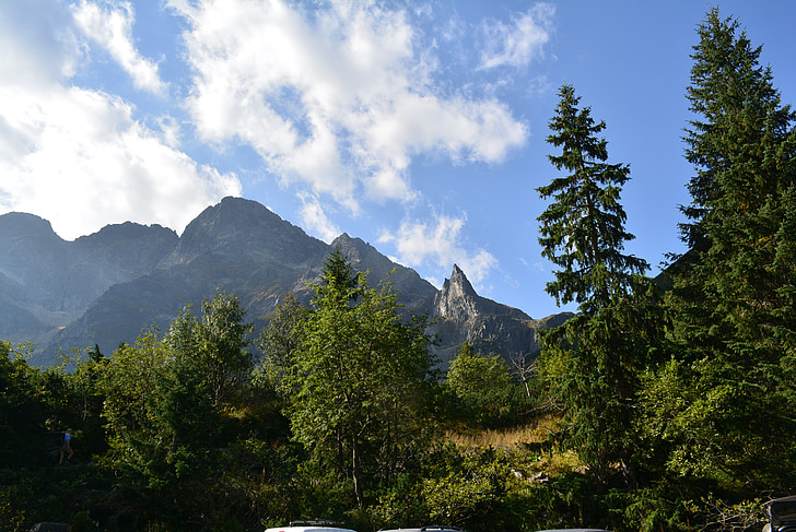 begravet, bjerge, Vistas, landskab, ovenfra, polske Tatra, natur