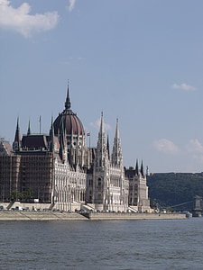 Boedapest, Parlement, Donau, Hongarije, Hongaars parlementsgebouw, kapitaal, centrum