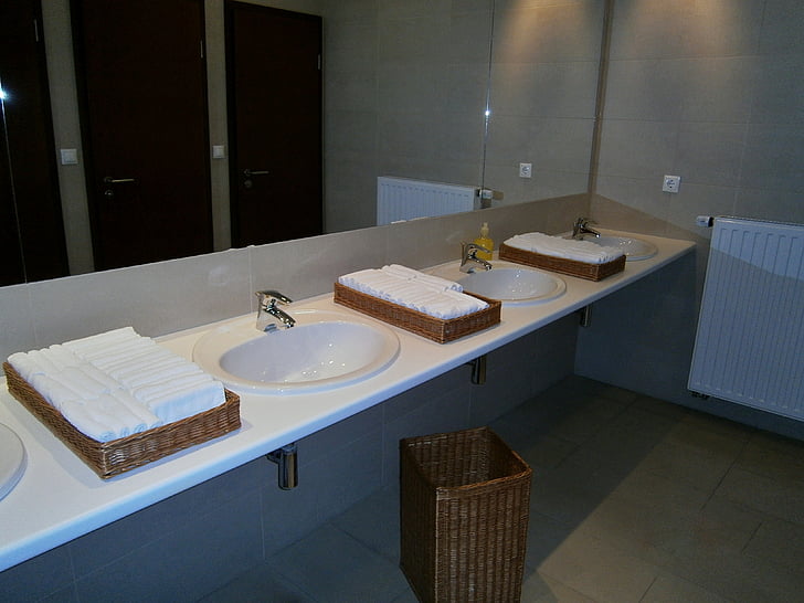vannituba, Hotel, valamu, sotsiaalteenuste osutamisega, Peske käed, Luxury, Oras