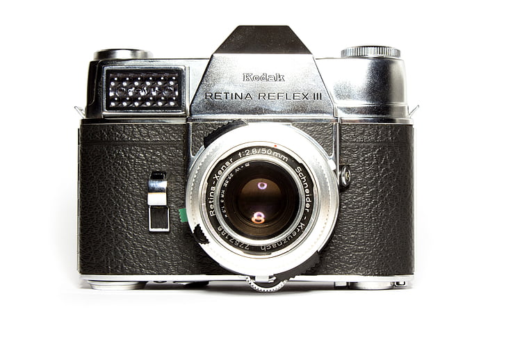 analogový, fotoaparát, Kodak, čočka, starý fotoaparát, Fotografie, • fotoaparát