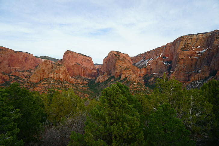 paisagem, fotografia, montanha, intervalos de, verde, folha, árvores