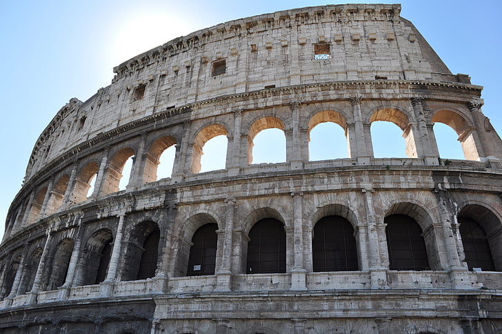 Roma, perjalanan, Colosseum, arsitektur, terkenal, Landmark, Eropa