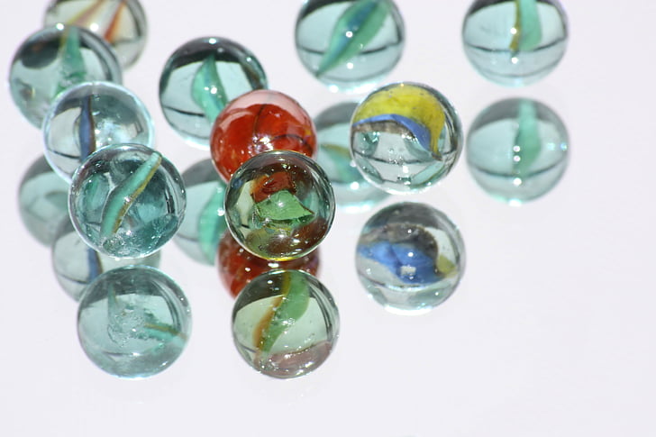marbles, glass marbles, balls, glass ball, colorful, roll, child