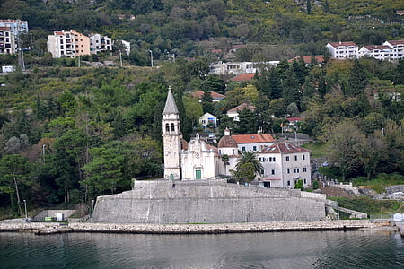 Czarnogóra, Wyspa, Wysepka, Kościół, Klasztor
