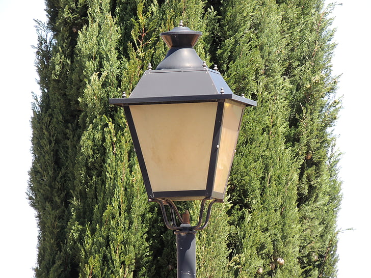 ulična svjetiljka, pozadina, svjetlo, drvo, kontrast, Lanterna