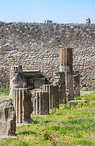 pompeii, pompei, columnar, excavation, ancient romans, volcanic eruption, archaeology
