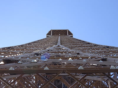 Eiffeltornet, tour eiffel, Paris, Frankrike, landmärke, stålkonstruktion, platser av intresse