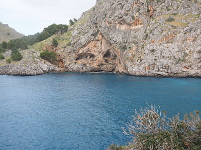 dipesan, SA calobra, Teluk sa calobra, Serra de tramuntana, laut Teluk, Mallorca, tempat-tempat menarik