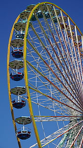 panoramsko kolo Wiener Riesenrad, pošteno, folk festival, Oktoberfest, leto trg, vrtiljak, luči