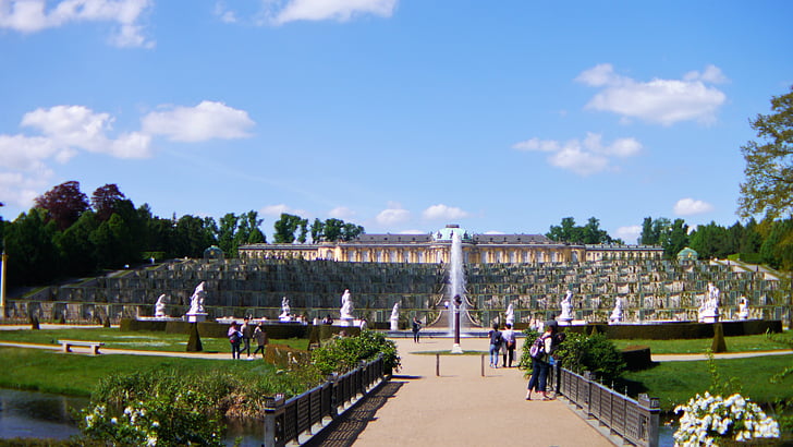 Potsdam, Sanssouci, Park sanssouci, Steder af interesse, Castle, bygning, arkitektur