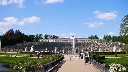 Potsdam, Sanssouci, Park sanssouci, zaujímavé miesta, hrad, budova, Architektúra