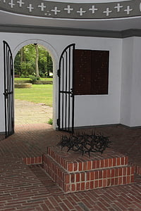 Dornenkrone, Metall, Soldatenfriedhof, das Christentum, Glauben, Denkmal für Tür, Öffnen