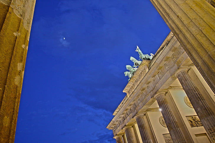 πύλη του Βρανδεμβούργου, Βερολίνο, Quadriga, ορόσημο, κτίριο, Στόχος, Βραδεμβούργο
