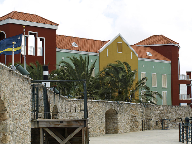 Rif, Fort, Willemstad, Curacao, kapitalo, Lankytinos vietos, Architektūra