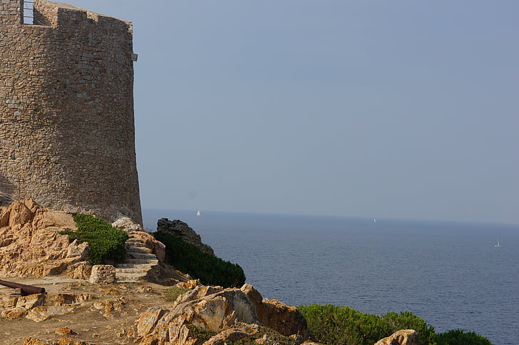 Tower, Sea, rannikul, Castle, vana, vee