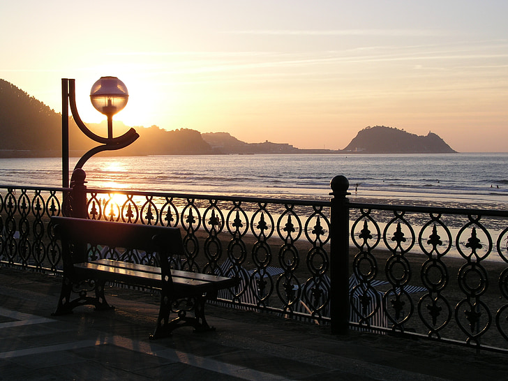 zarautz, beach, sun