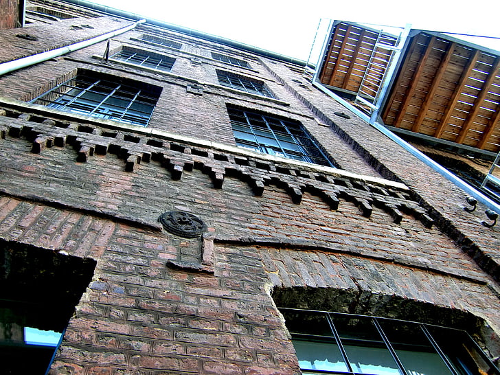 architettura, Werrens hansen, fabbrica tessile, Aachen, facciata