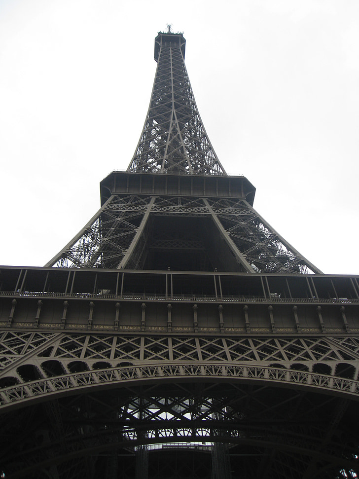 Eiffel, tornis, Paris, Francija, orientieris, Franču, slavens