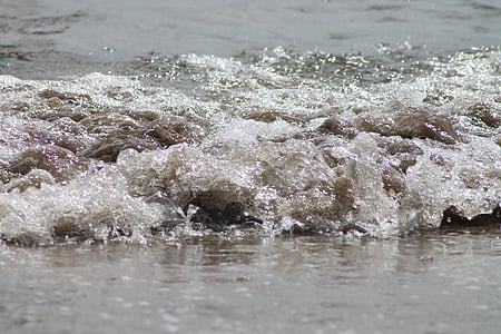 ondas, misturador do chuveiro, água, mar, o mar, praia, natural