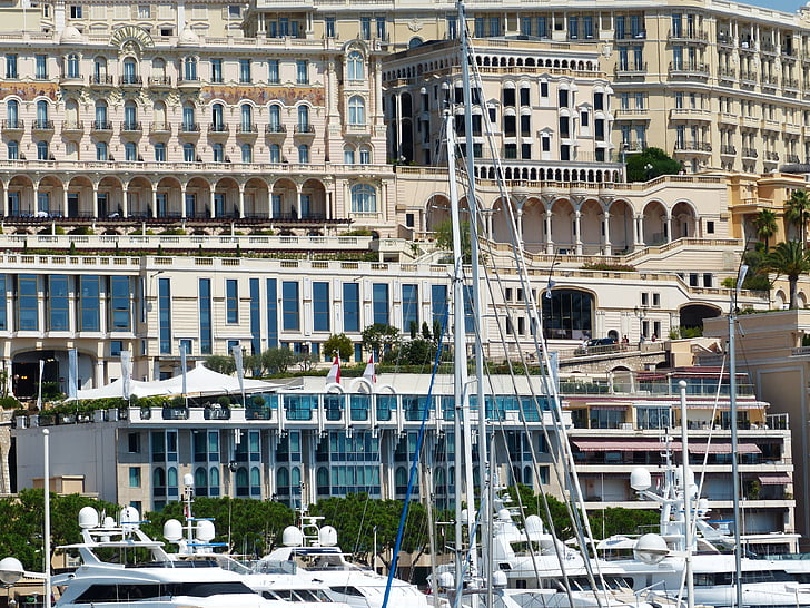 Monaco, kuće, Apartmani, zgrada, kontrola, grad, dnevni boravak