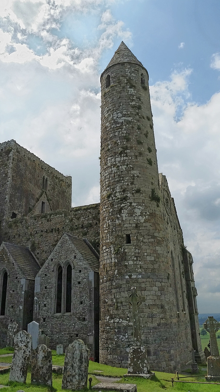 Crkva, Irska, kamena, Katedrala, srednjovjekovni, ruralni, Drevni