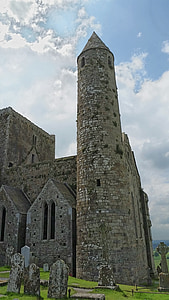 kerk, Ierland, steen, Kathedraal, middeleeuwse, platteland, oude