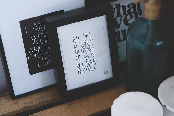 sentence, phrase, concept, typography, lifestyle, poster, frame