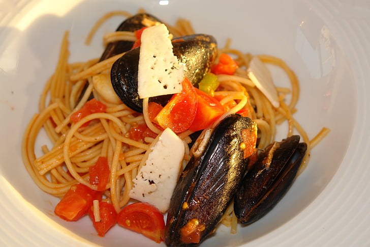 hrane, obrok, Špageti, testenine, večerja, italijanščina, zdravo