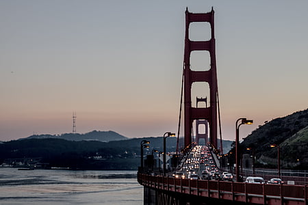 Сан Франциско, Калифорния, крайбрежния район, магистрала 1, PCH, карам, мост